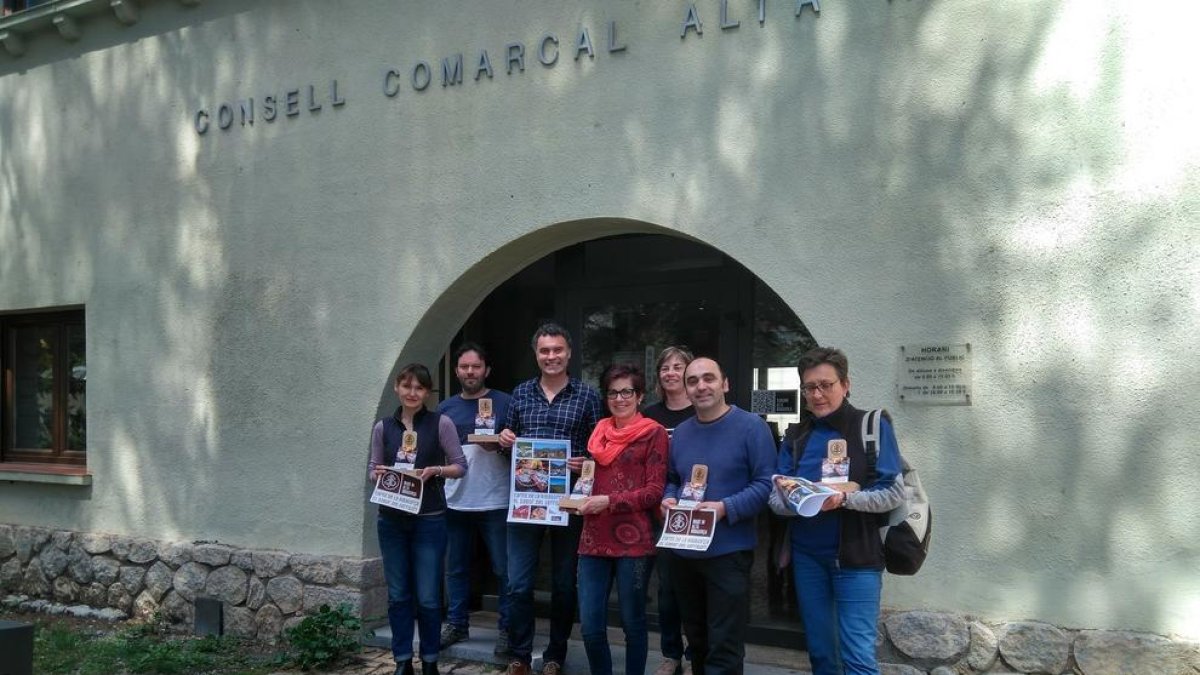 Autoritats del consell i els professionals del sector carni.