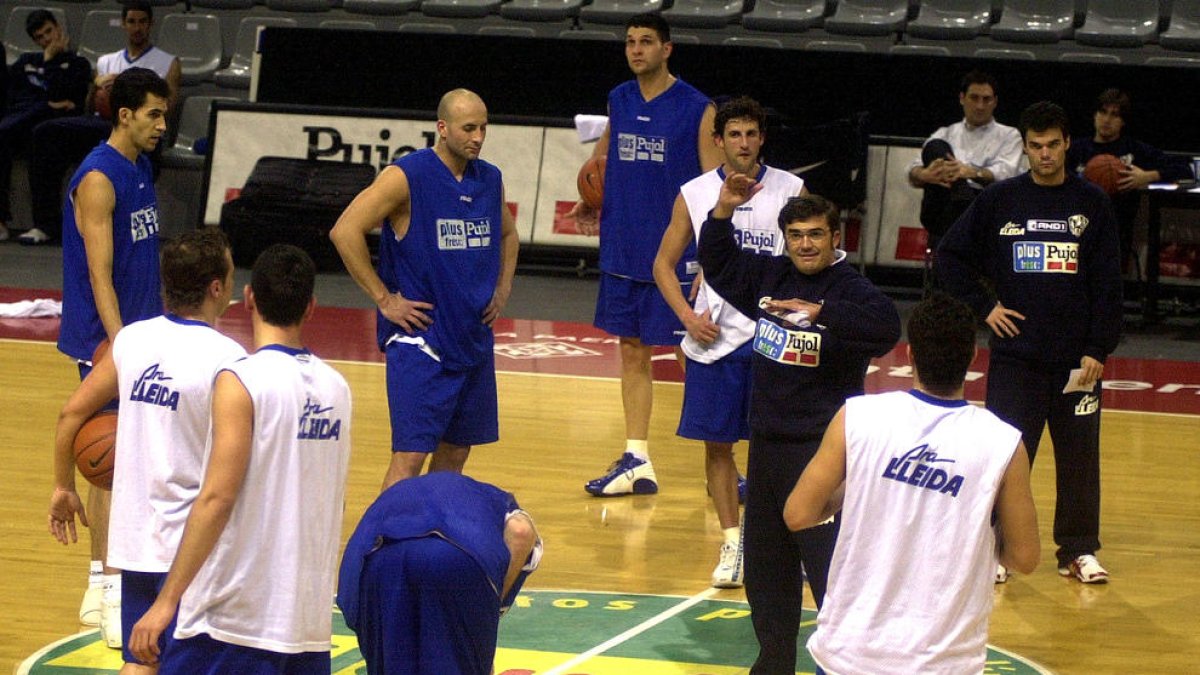 Paco García y Comenge, con el Lleida el último año de ACB.