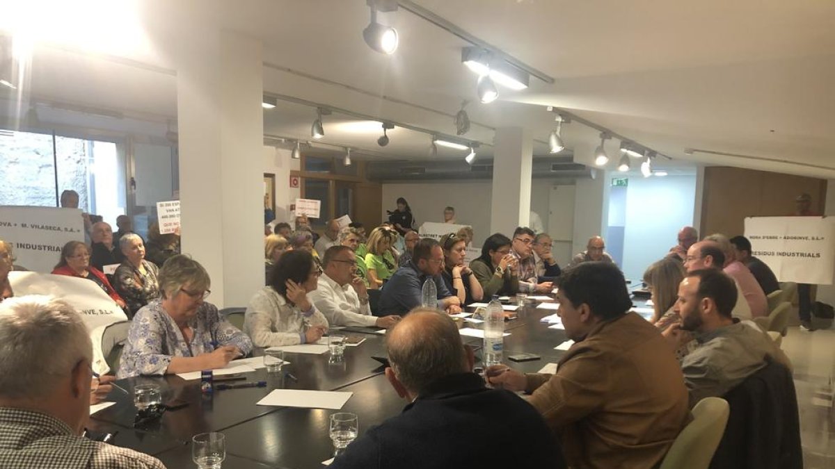 Ple del consell comarcal de Ribera d'Ebre.