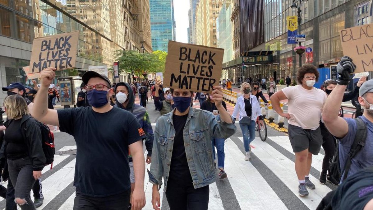 Les marxes contra el racisme es multipliquen dia a dia als carrers de tot EUA. A la foto, Nova York.