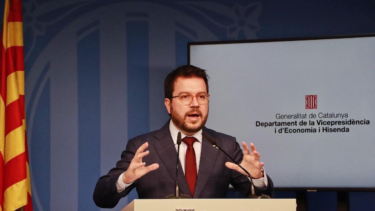 Imagen del vicepresidente de la Generalitat y conseller de Economía, Pere Aragonès.
