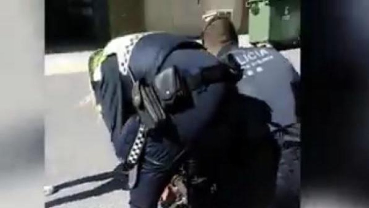 El vídeo de la actuación que se difundió en las redes sociales.