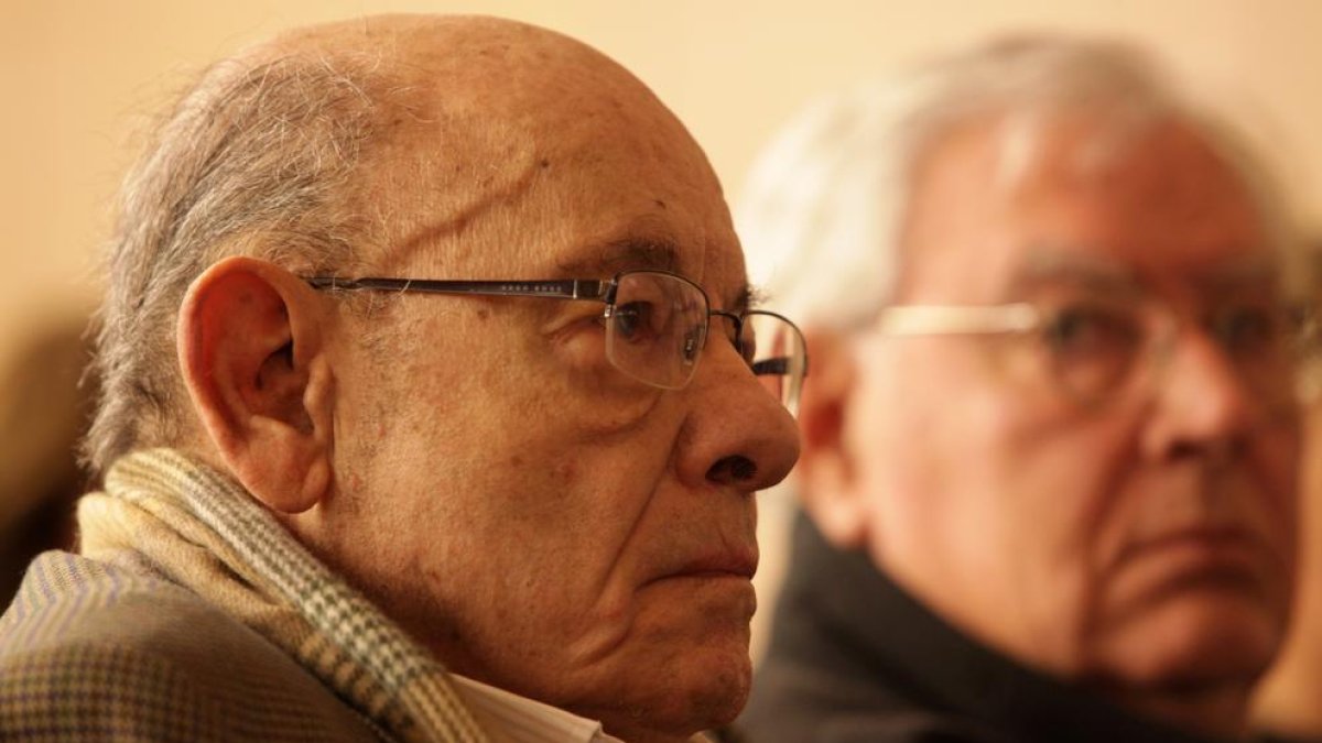 Fèlix Millet i Jordi Montull, durant la celebració del judici a l’Audiència Nacional el 2017.