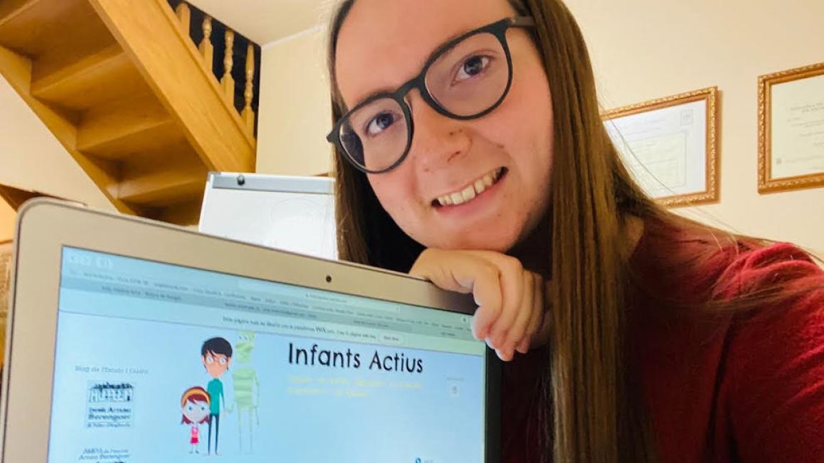 Violant Solé es una de las jóvenes que han elaborado la web.