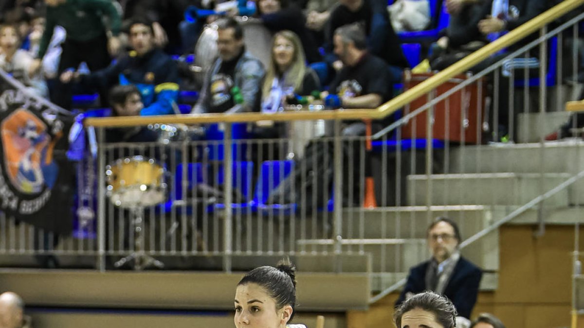 Yurena Díaz durant l’últim partit contra el Gernika.