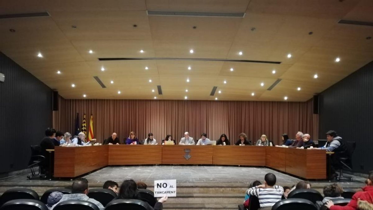 Imatge del ple de l’ajuntament de dijous passat.
