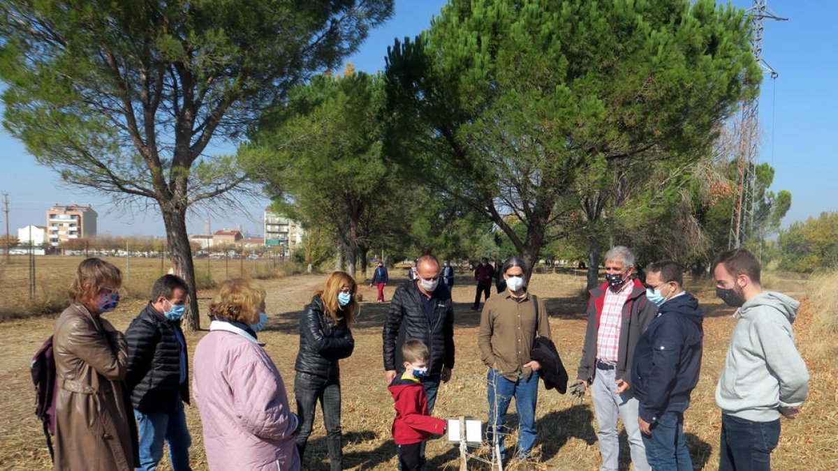 El alcalde y varios concejales visitaron ayer la zona verde.