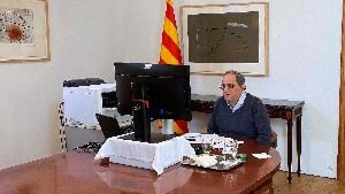 Torra recibe el alta médica, pero seguirá confinado en la Casa dels Canonges