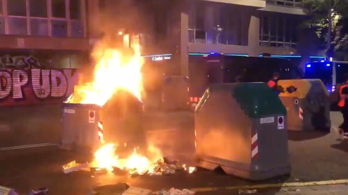 Incidentes del viernes en Barcelona.