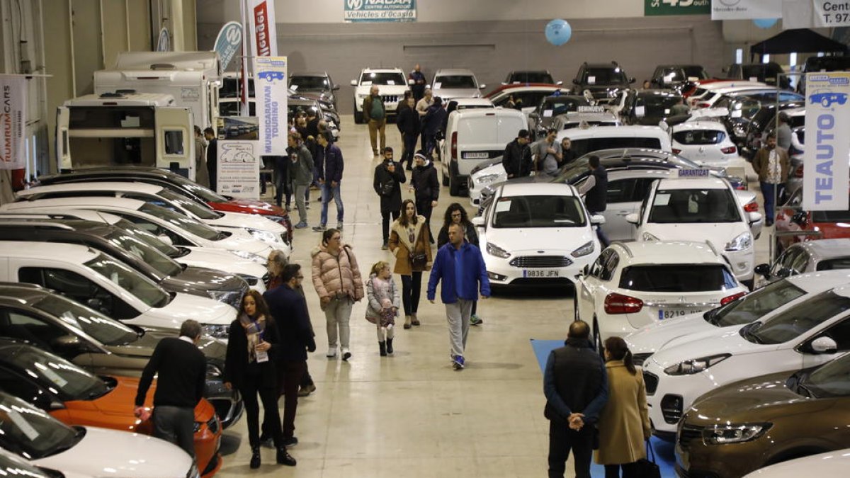 Imagen ayer del interior de uno de los pabellones de Fira de Lleida.