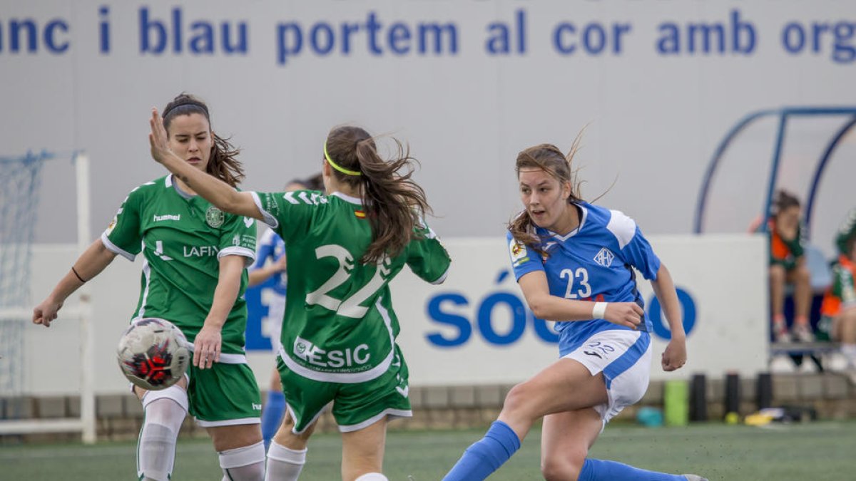 Andrea va marcar el segon gol blau després d’una brillant jugada personal a vint minuts per a la conclusió del xoc.