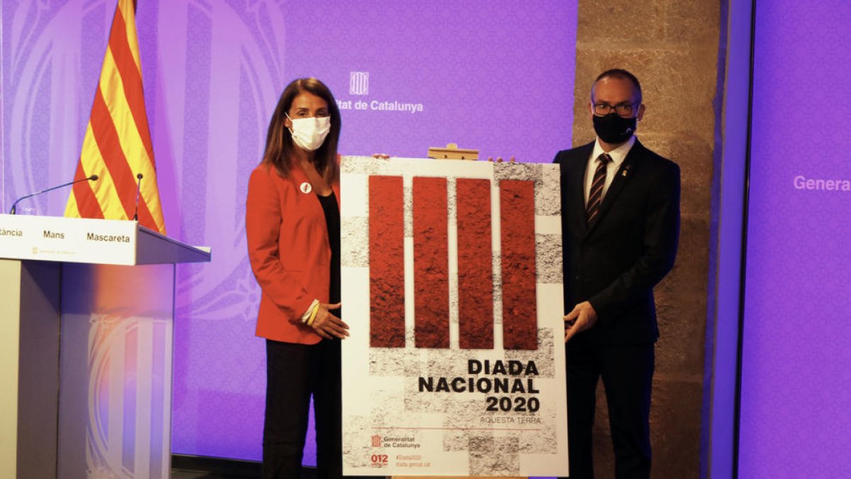 Budó y Costa, ayer, en la presentación de los actos de la Diada.