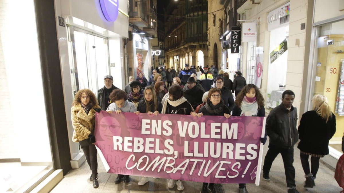 Imatge d’arxiu d’una protesta contra la violència masclista.