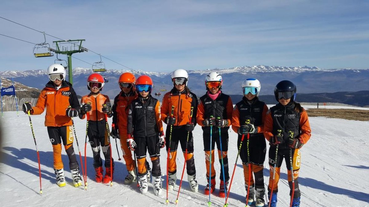 Cinco esquiadores del CEVA, en el Top 10 del Catalán de La Molina