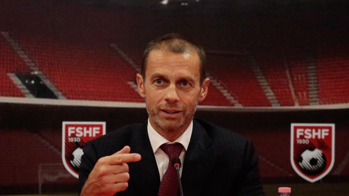 El president de la UEFA, l’eslovè Aleksander Ceferin.