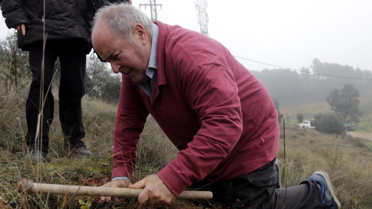 Uno de los voluntarios que participó en la iniciativa.