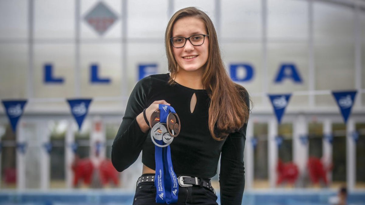 Los nadadores del CN Lleida, como Paula Juste, podrán volver a entrenar en la piscina de su club.