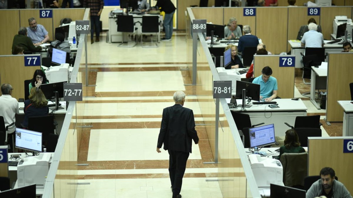 Imagen de archivo de una oficina de la Agencia Tributaria.