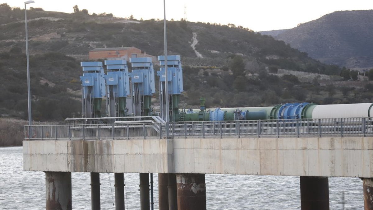 Les bombes verticals dins de les quals apareixen els cables tallats.