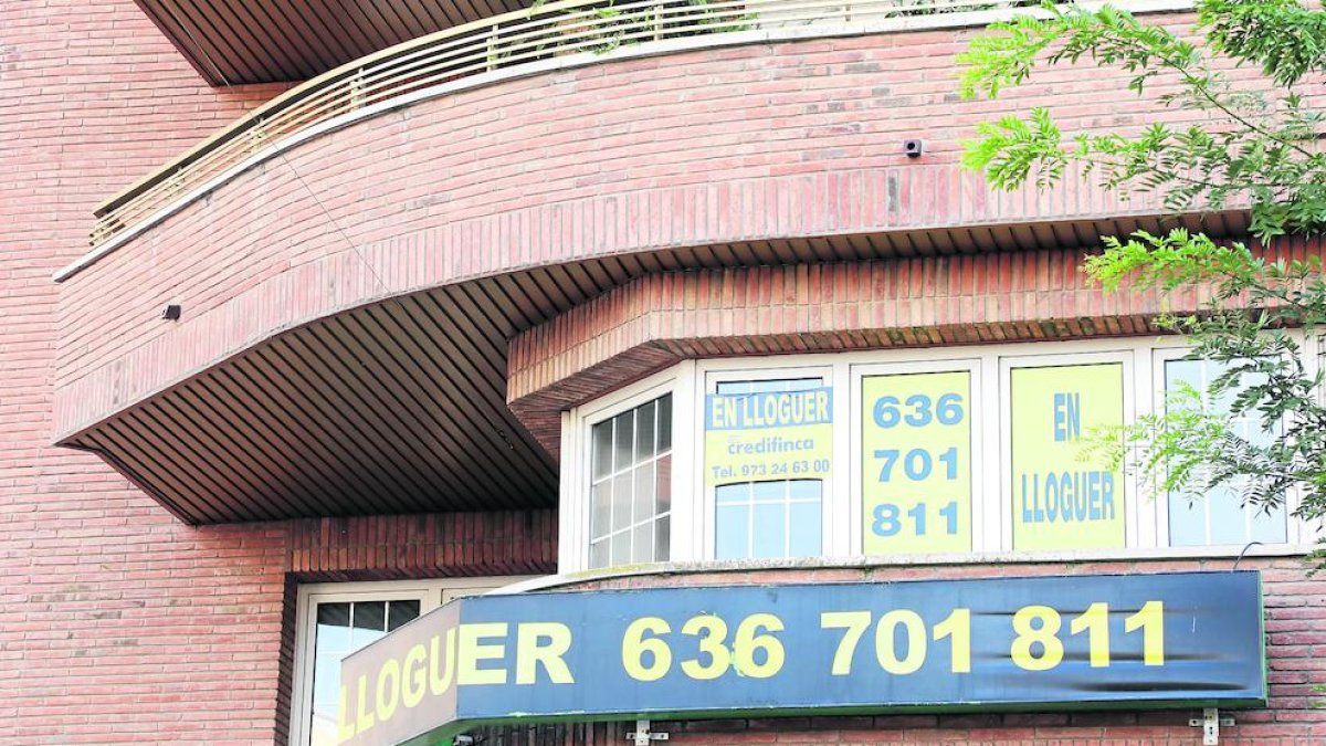 Imatge d’arxiu d’un pis de lloguer a Lleida.