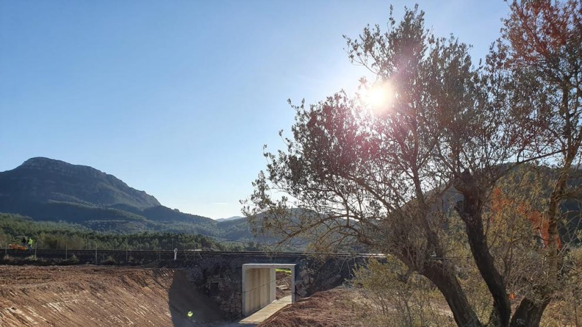 L’últim pas a nivell suprimit a la línia de la Pobla, al camí de Vilanova de la Sal a Camarasa.