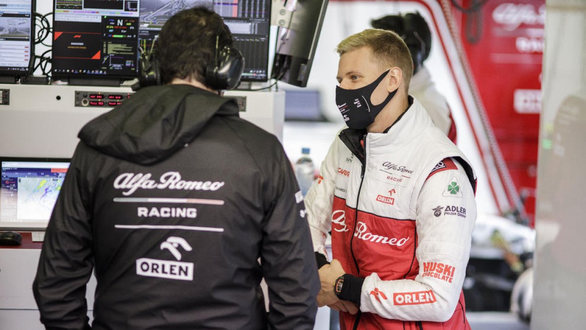 Mick Schumacher amb l'escuderia Alfa Romeo el 2020