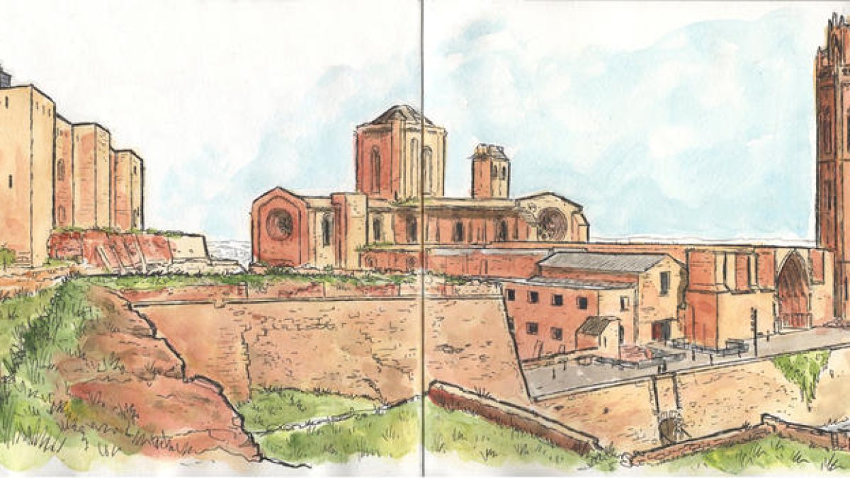 La Seu Vella a traços