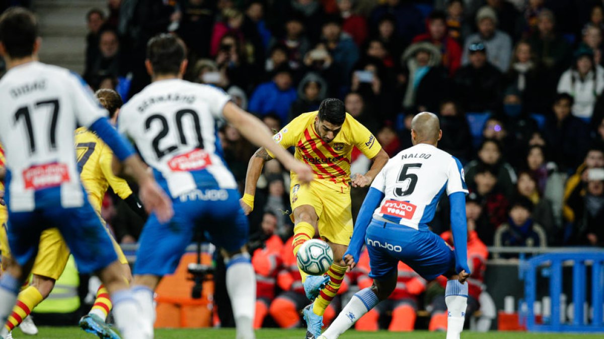 Suárez, al donar la passada que Vidal va convertir en l’1-2.