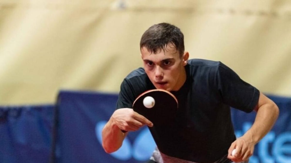 Albert Vilardell, jugador del Borges, durante un entrenamiento.