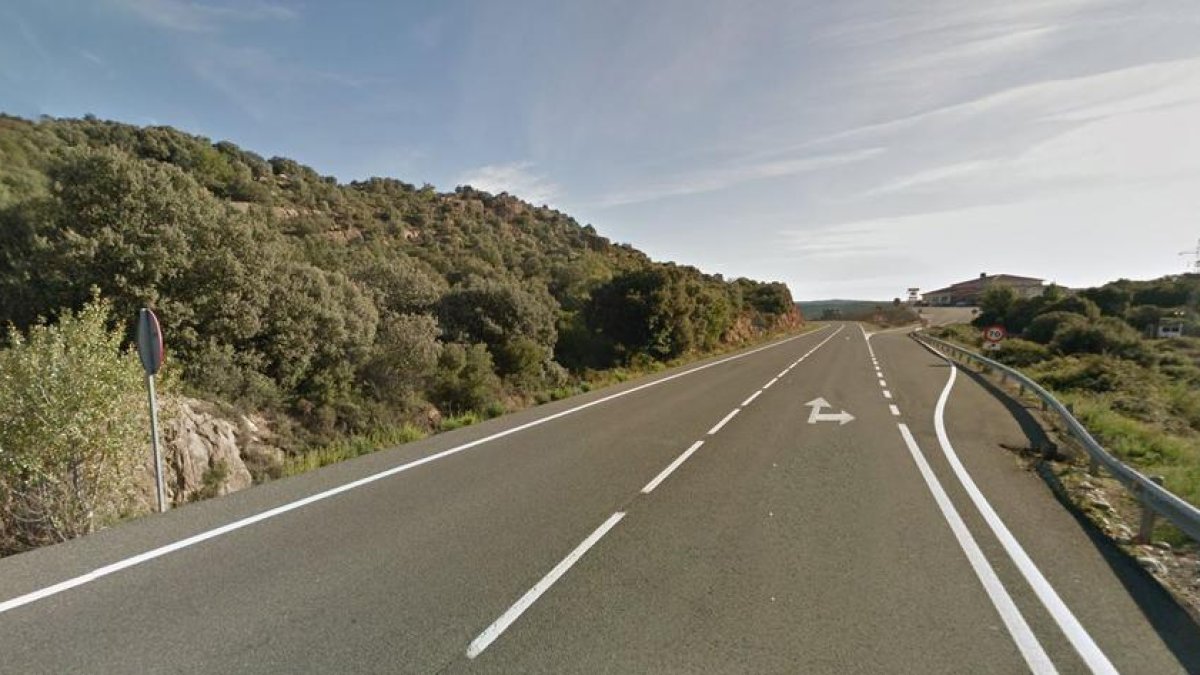 Imatge d’arxiu de la C-14, a Vilanova de l’Aguda.