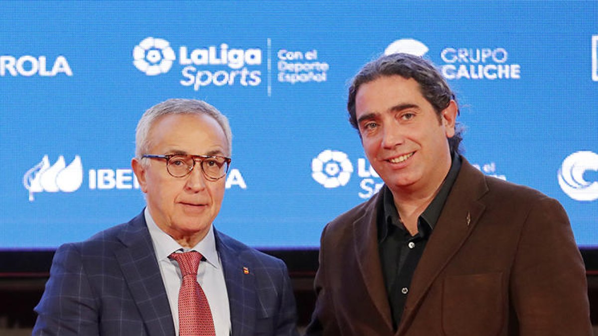 Rabaneda, a la derecha, junto a Alejandro Blanco, del COE.