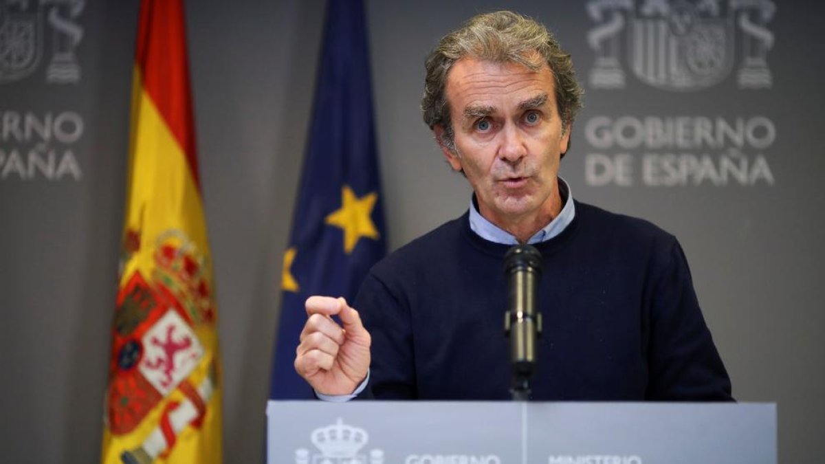 Fernando Simón, ahir en roda de premsa.
