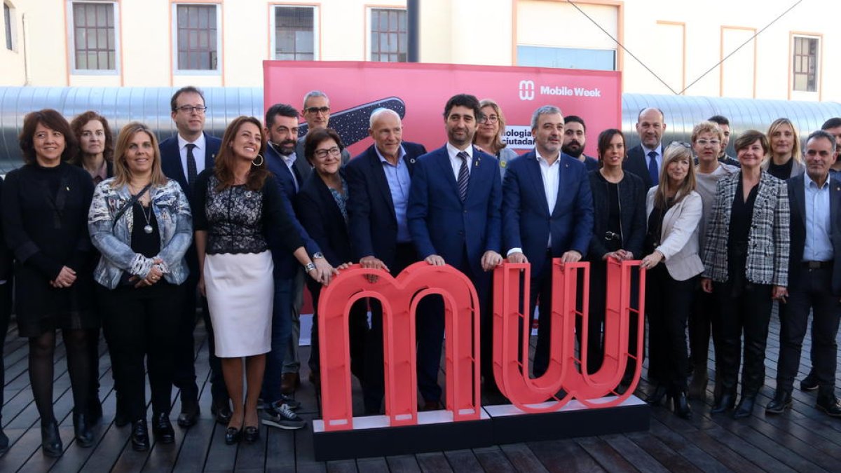 La presentació de la Mobile Week ahir a Barcelona.