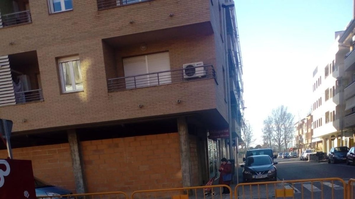 Les obres que s’executen al carrer Cabanyera Reial de Fraga.