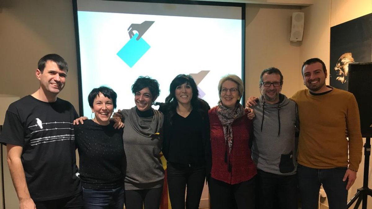 Els caps de llista, ahir al Beat Cafè Soul.