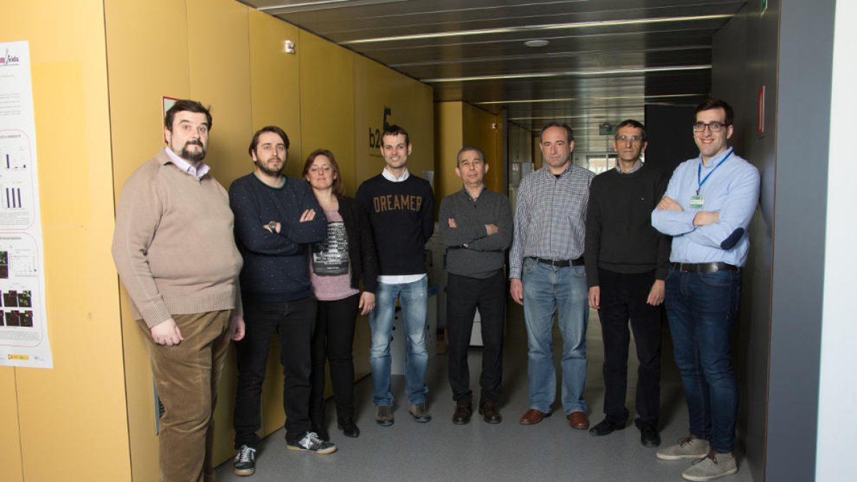 Foto de família dels metges lleidatans que han participat a l’estudi.
