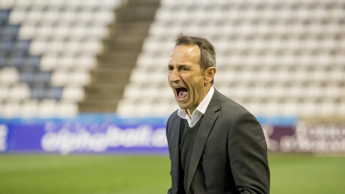 Joan Carles Oliva, en un moment del partit contra l’At. Llevant.