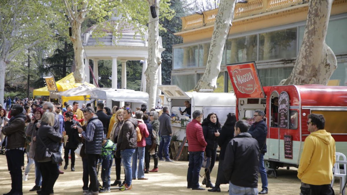 El Rumm Festival, ayer al mediodía en los Camps Elisis de Lleida.