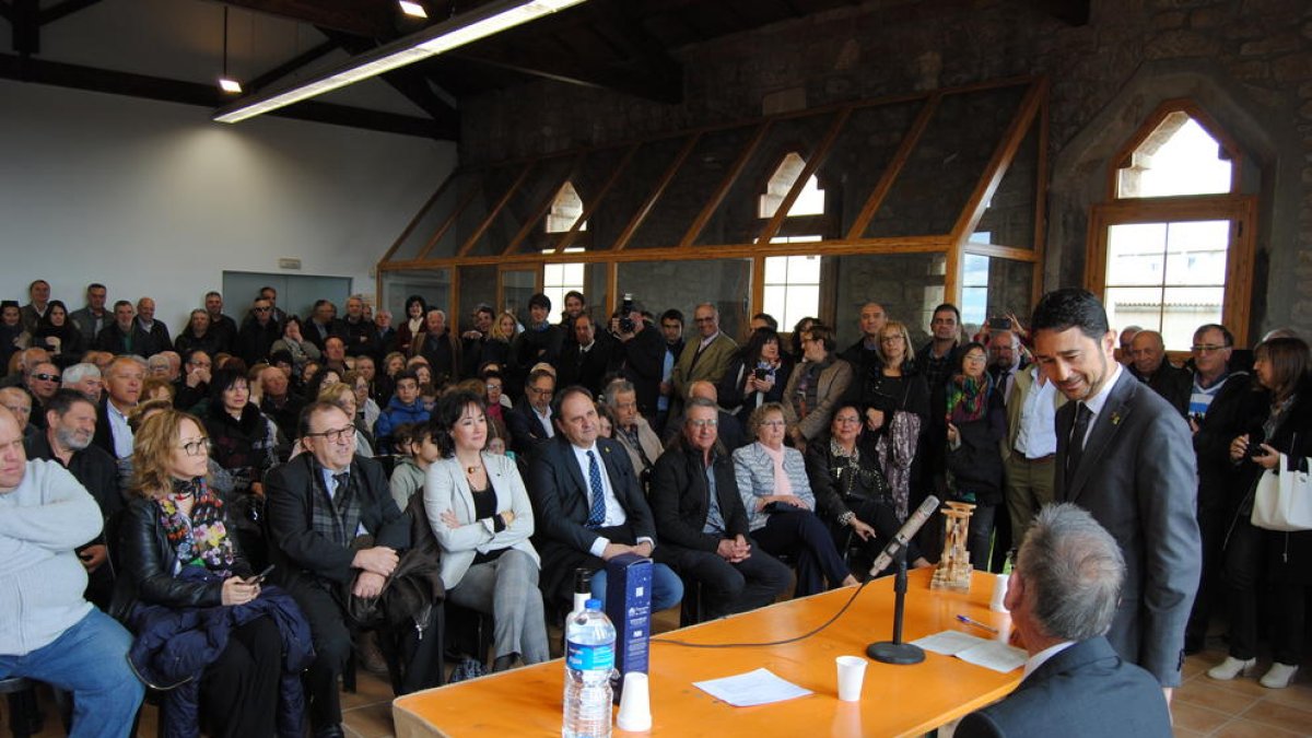 El conseller, en los actos de celebración del centenario de la cooperativa del aceite de L’Albi.