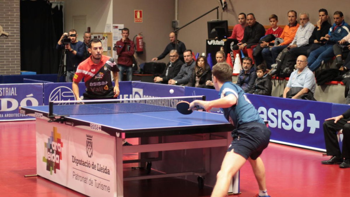 Marc Duran, durant un dels partits ahir contra l’equip rus.