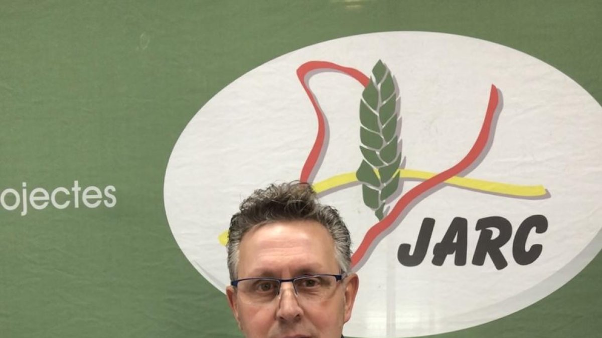 Jaume Bernis, responsable de porcí de JARC, ahir, a Lleida.