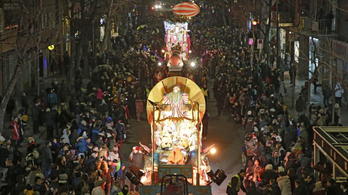 Imagen de archivo de una cavalda de Reyes en Lleida