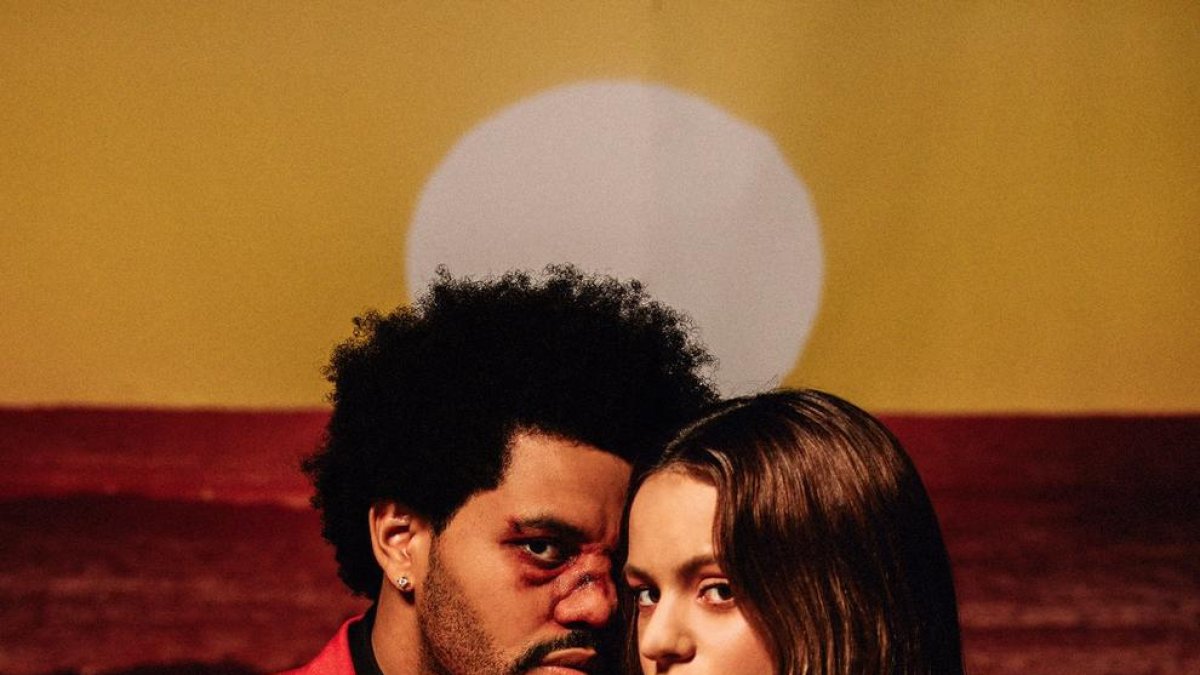 Imatge promocional del llançament de Rosalía i The Weeknd.