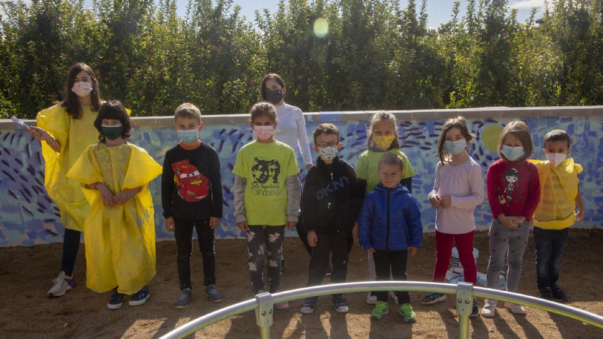 Nens participants en els actes d’ahir a Tornabous.