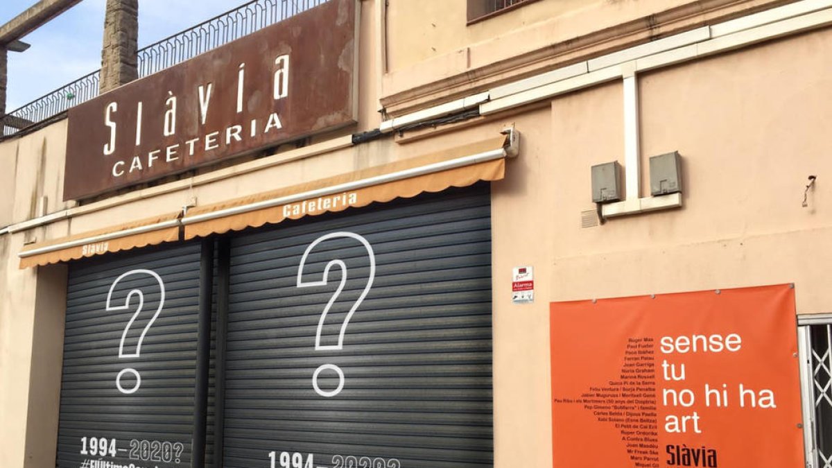 La cafeteria Slàvia de les Borges Blanques també s’ha adherit a la campanya.