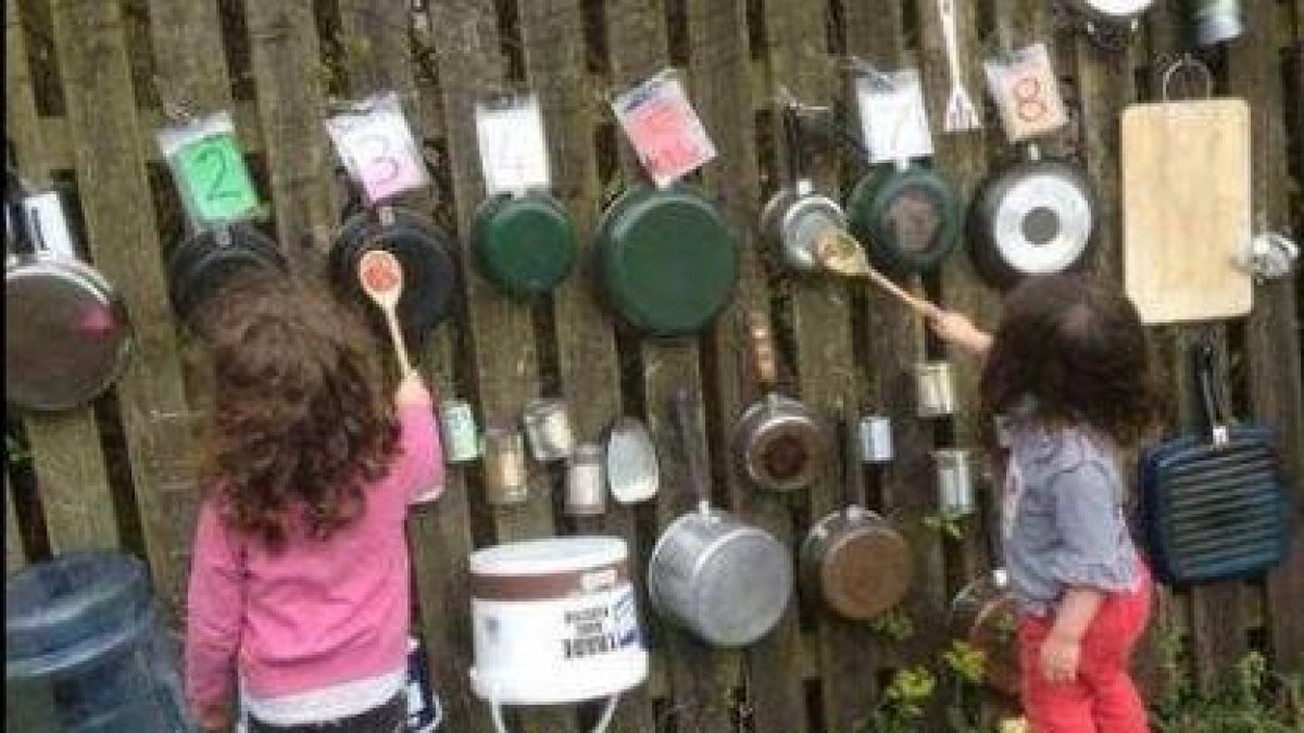 Uno de los nuevos espacios será musical, hecho con cacerolas.