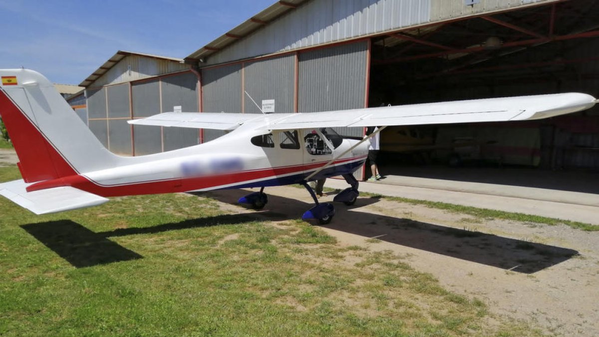 Imagen de uno de los dos ultraligeros detectados