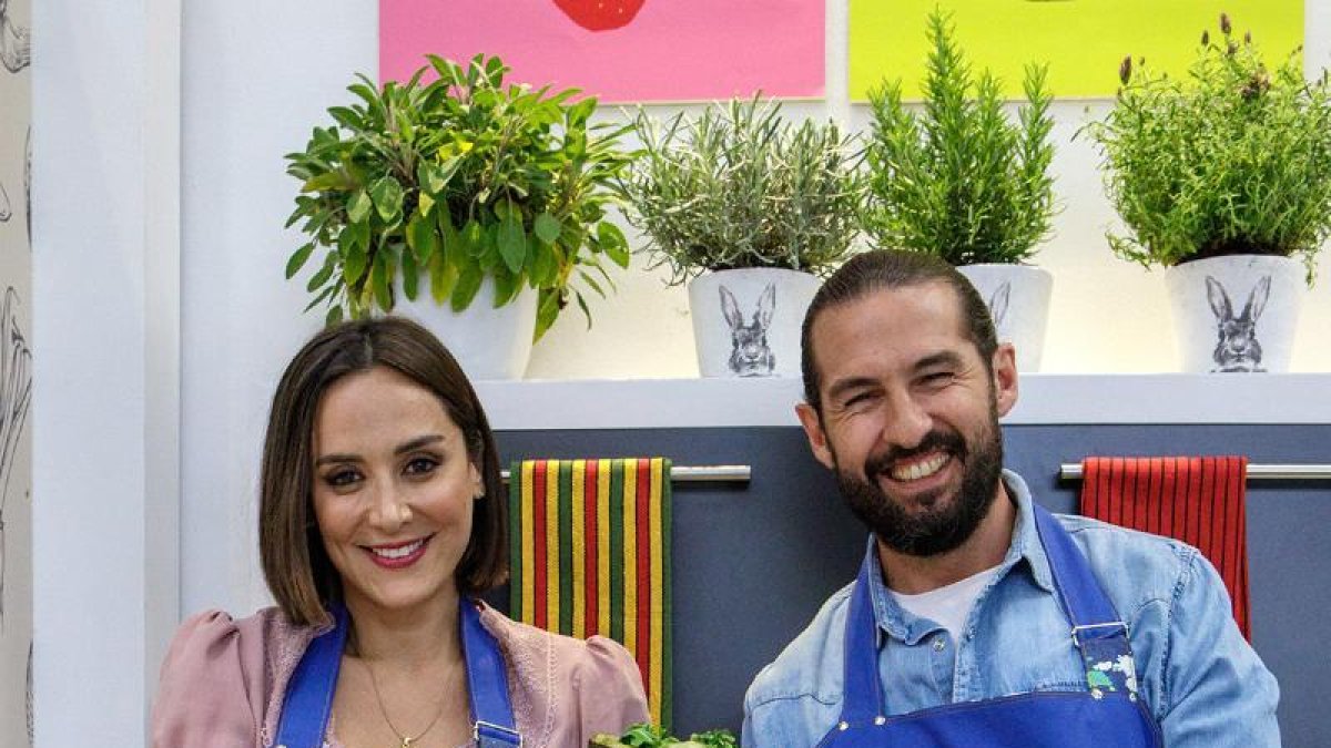 La ganadora del último ‘MasterChef Celebrity’, Tamara Falcó, y el chef David Peña.