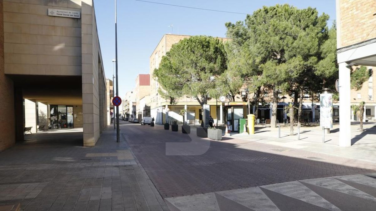El tramo que la entidad vecinal quiere convertir en zona de peatones.