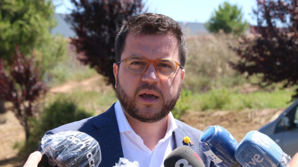 El vicepresident, ahir després de visitar la presó de Lledoners.